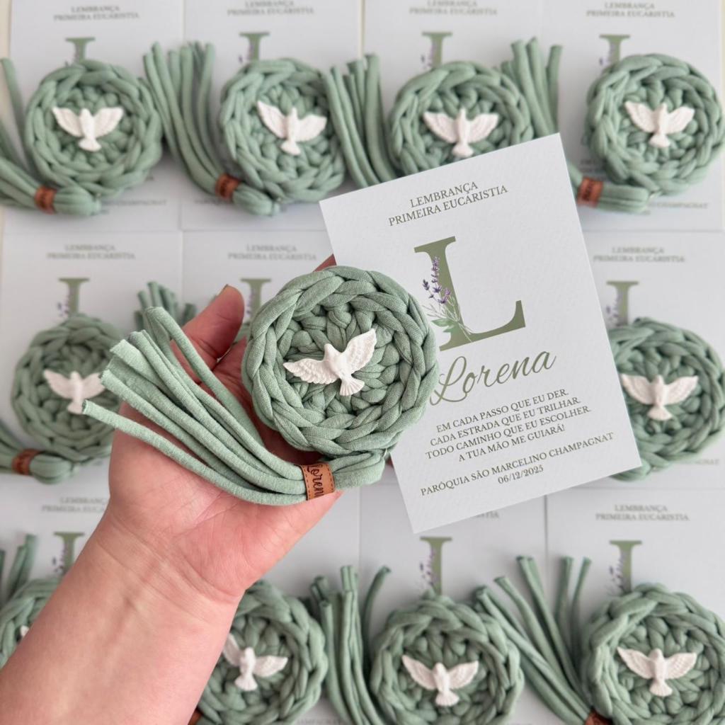 kit 7 Mandalas Divino Espírito Santo Personalizada | Lembrancinha Batizado, Crisma e Primeira Comunhão