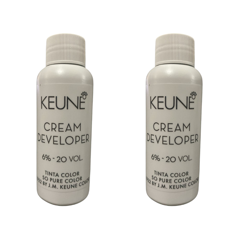 Kit 2 Cream Developer Ox 20 Vol 60ml Color & So Pure Keune