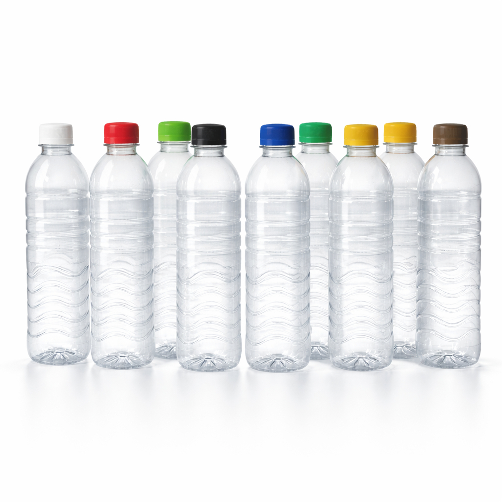 10 Garrafa Pet 500ml Plástica PCO 28mm com Tampa Para Suco, Caldo de Cana, Cachaça - BPA FREE
