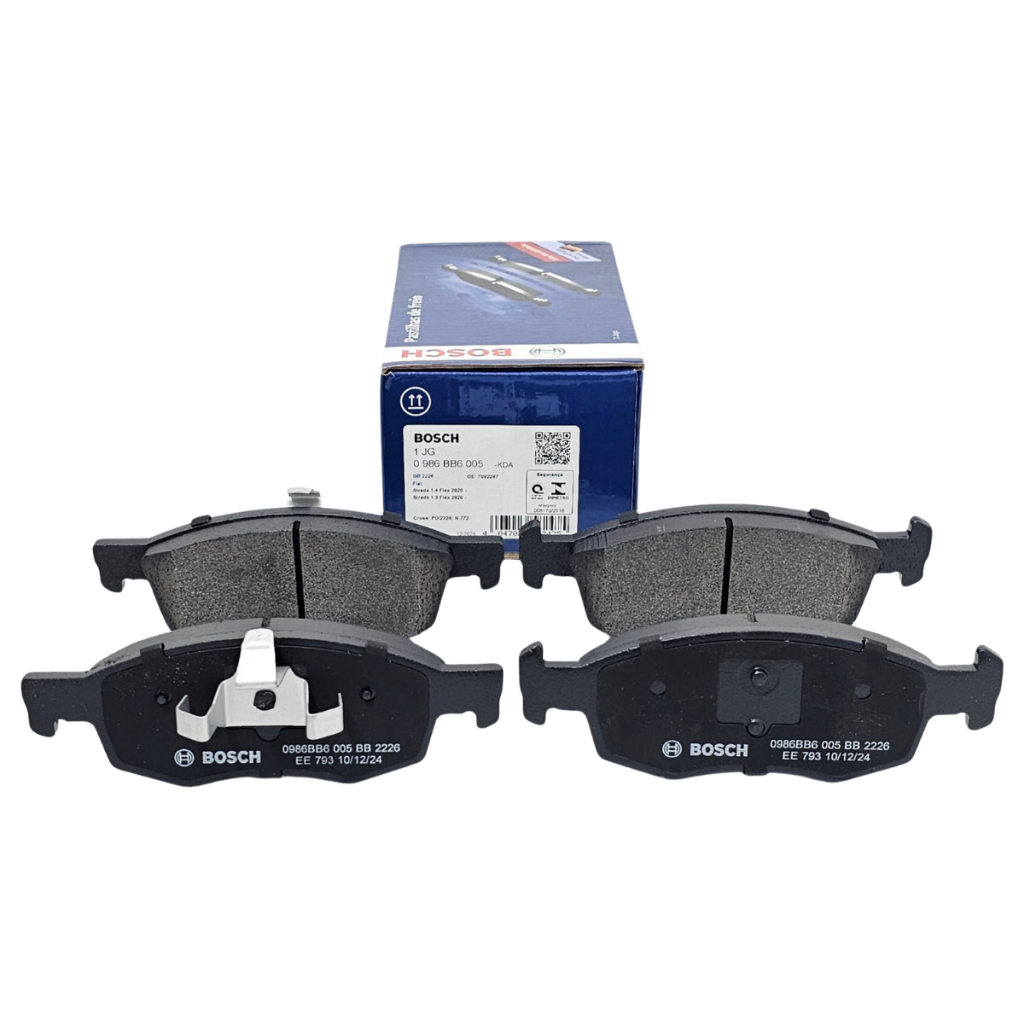 Pastilha Freio Dianteiro Original Bosch Fiat Strada 1.3 e 1.4 2021 2022 2023 2024 2025 BB2226