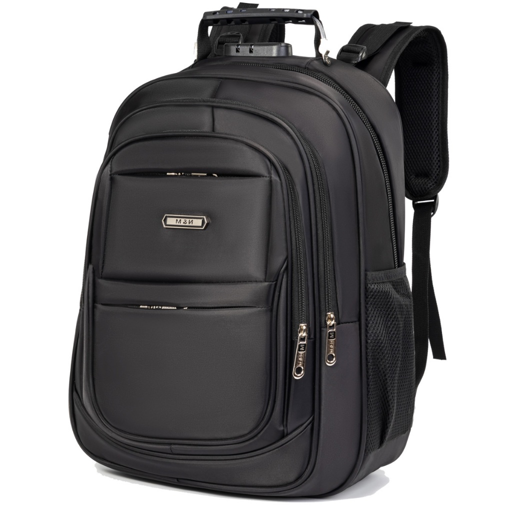 Mochila grande unissex para trabalho, com compartimentos, ampla capacidade, acolchoada, reforçada e durável.-1115