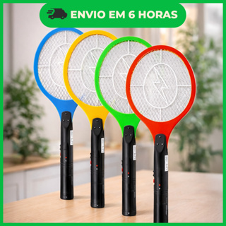 Raquete Eletrica Mata Mosquito recarregável - Cor aleatória em Oferta na Shopee