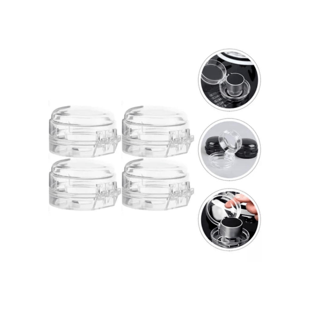 1 ou 4 Peças Protetor de Fogão para Criança Trava de Segurança Botao em Oferta na Shopee