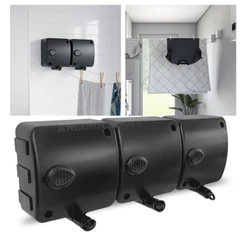 Kit 3 Varal Automático Modular de Parede 6m Compacto Para Apartamento Lavanderia Roupas Resistente