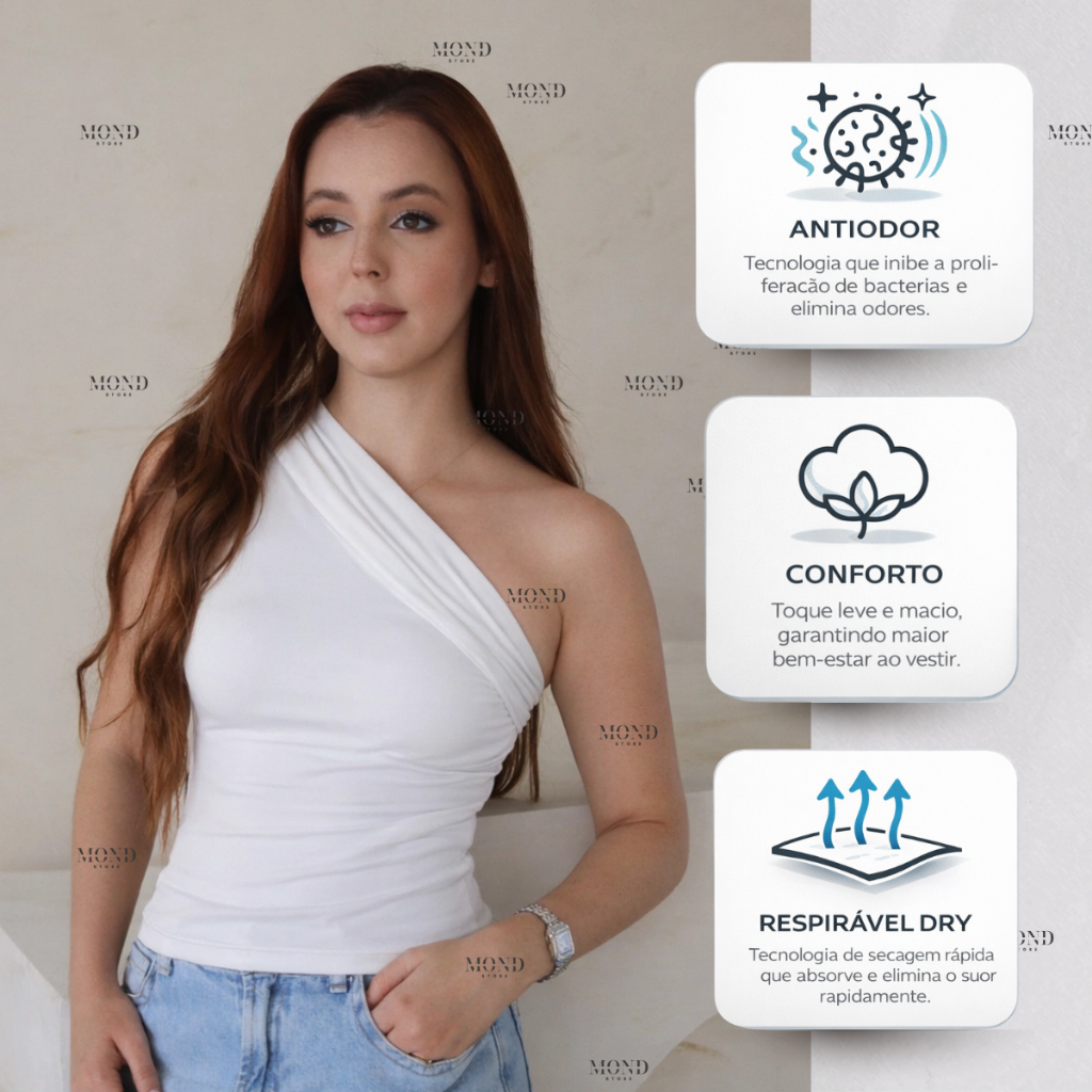 Blusa Nula Manga Feminina Poliamida Premium Elegante em Oferta na Shopee