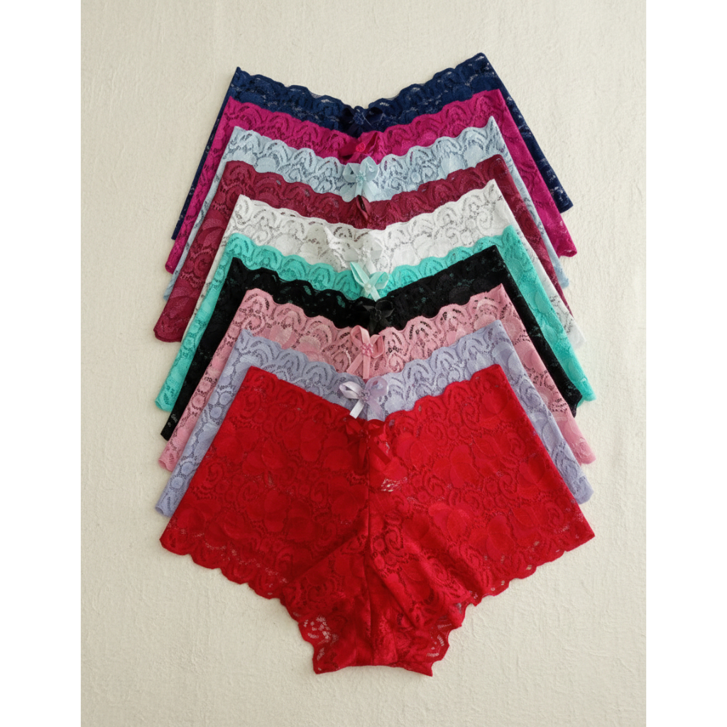 Kit Calcinhas Cinta Alta Renda Modeladora Short Caleçon Confortável M/G/GG 3 5 10 Peças