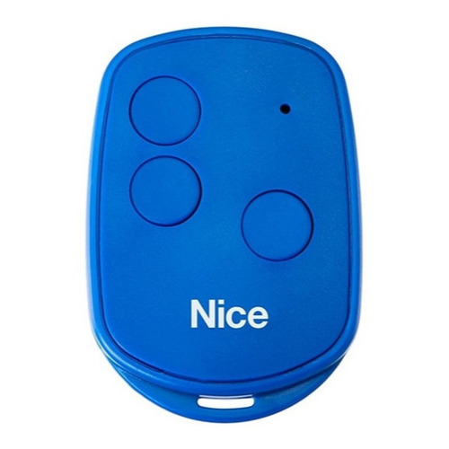 Controle Remoto Nice Linear HCS 3TB Azul - 3 Botões Push Button, Alcance 100m, Indicador de Bateria em Oferta na Shopee