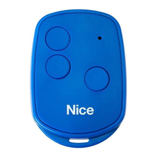 Controle Remoto Nice Linear HCS 3TB Azul - 3 Botões Push Button, Alcance 100m, Indicador de Bateria em Oferta na Shopee