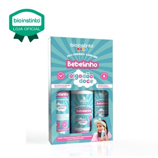 kit com 3 itens Skincare Infantil Bio Instinto Bebelinho Algodão Doce Pele Limpa e hidratada suave em Oferta na Shopee