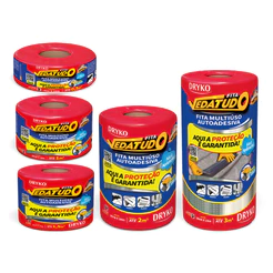 Fita Manta VedaTudo Alumínio 5 a 30cm x 10 Metros Dryko
