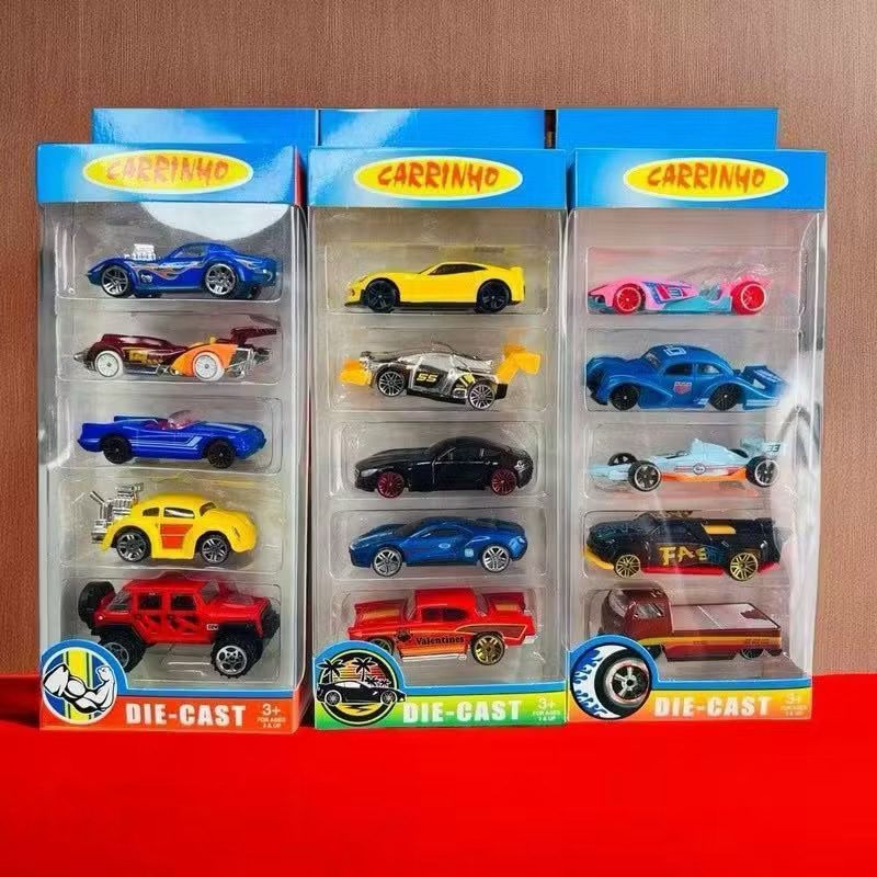 Kit5 Coleção Carrinhos Estilo Hot Wheels kit 5 Peças