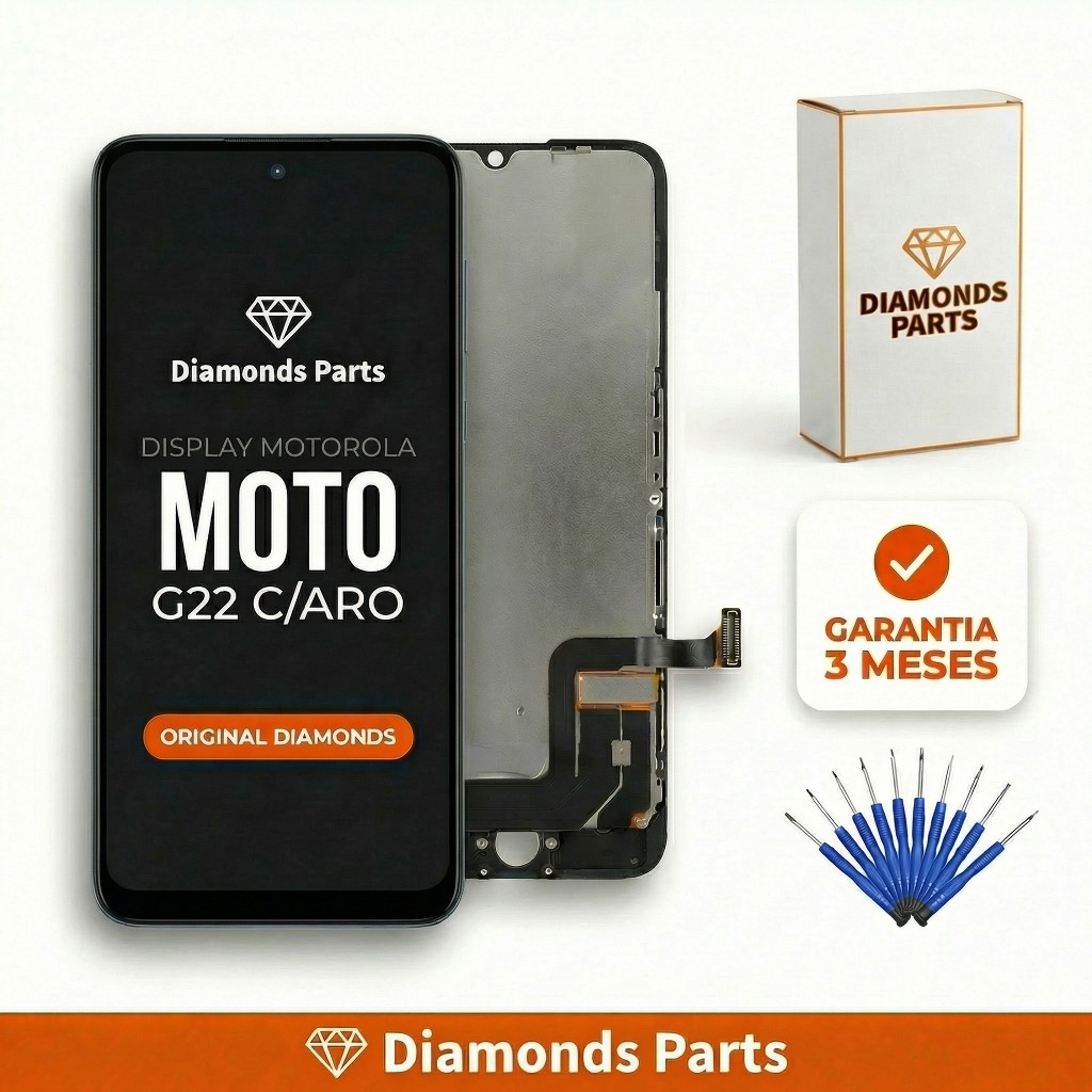 TELA DISPLAY FRONTAL MOTO G22/E32 DIAMONDS