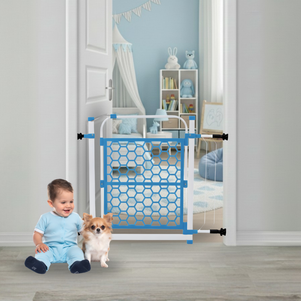 Portão Portãozinho Pet Cães Gatos Proteção P Porta 68 A 88cm