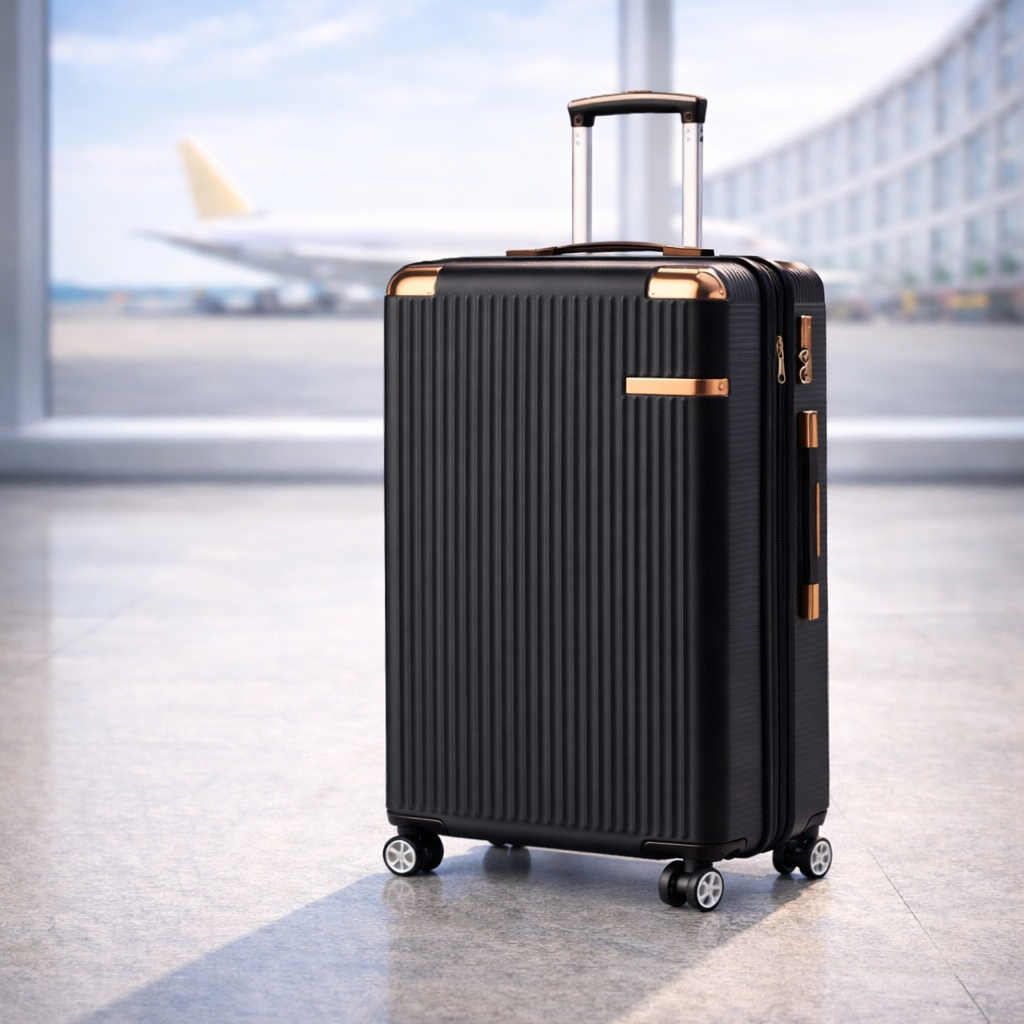 Mala de Mão 8KG Mala de Viagem Zíper Dupla Rodinhas 360” Material Alta Qualidade