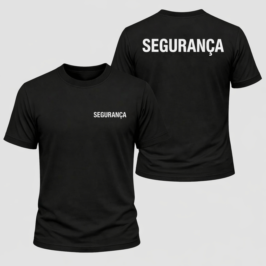 Camiseta Segurança Masculina Feminina 100% Algodão Camisa Blusa Trabalho Profissional em Oferta na Shopee
