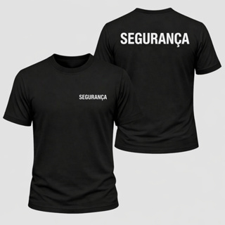 Camiseta Segurança Masculina Feminina 100% Algodão Camisa Blusa Trabalho Profissional em Oferta na Shopee