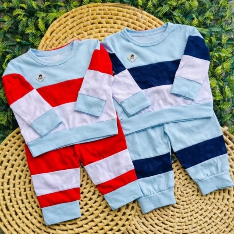 conjunto bebê menino (a)calça e blusa manga longa em Oferta na Shopee