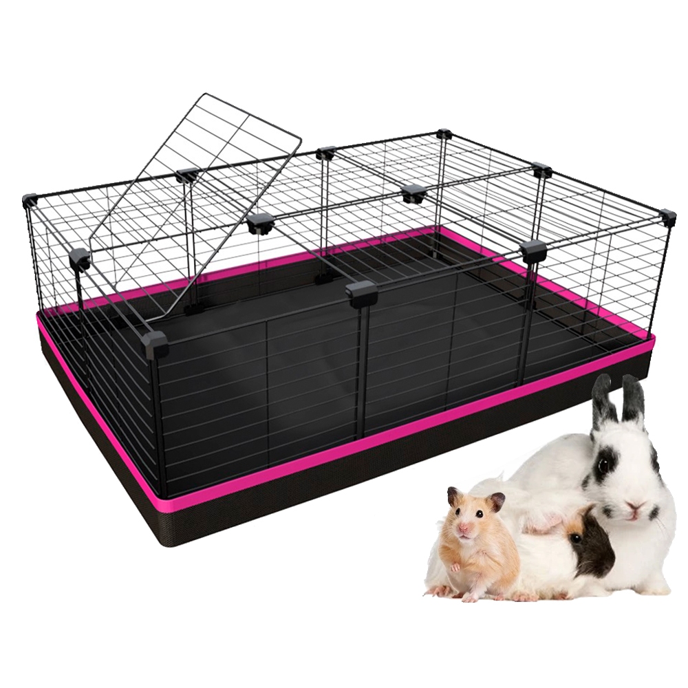Cercado Porquinho da Índia Coelho Tartaruga Hamster 60x90cm Tela 25mm com Teto Cercadinho Viveiro