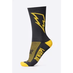 Meia HUPI Raio Preto/Amarelo