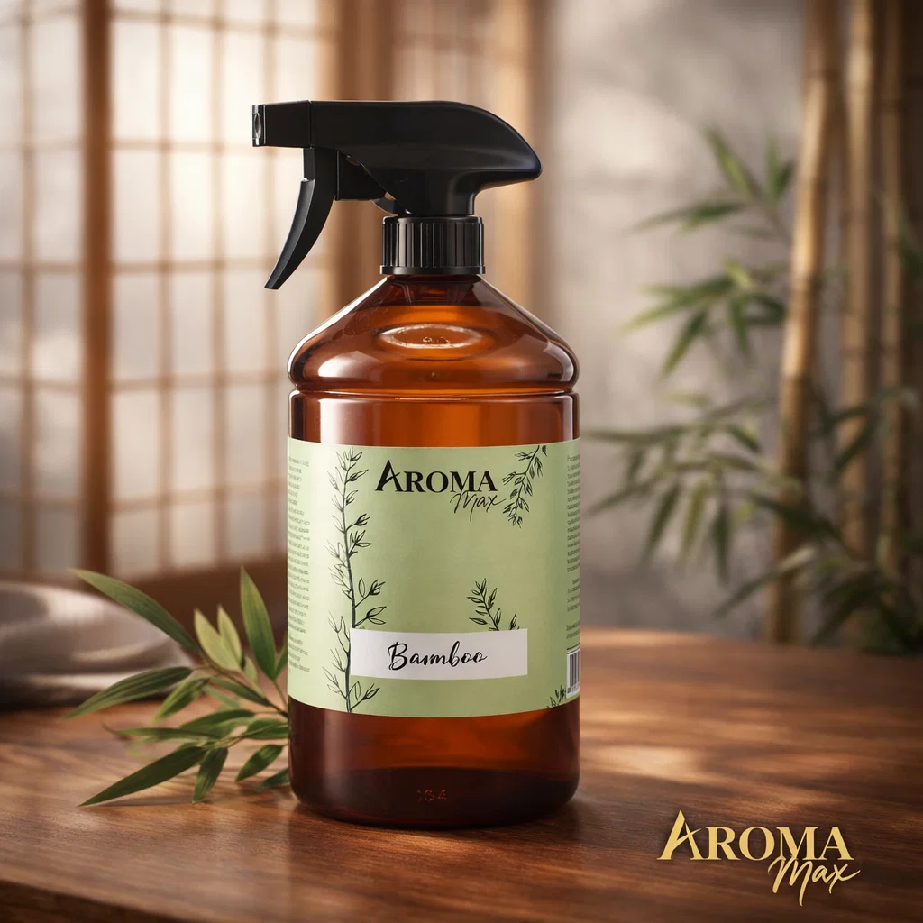 Água Perfumada Bamboo 1 Litro Aromatizador Perfume Aroma Lojas Roupas Presentes Não Agride Tecido