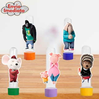 Kit com 10, 20 ou 30 Tubetes Personalizado para Aniversário Cante, Tag para Tubete, Apliques 3D para tubete em Oferta na Shopee