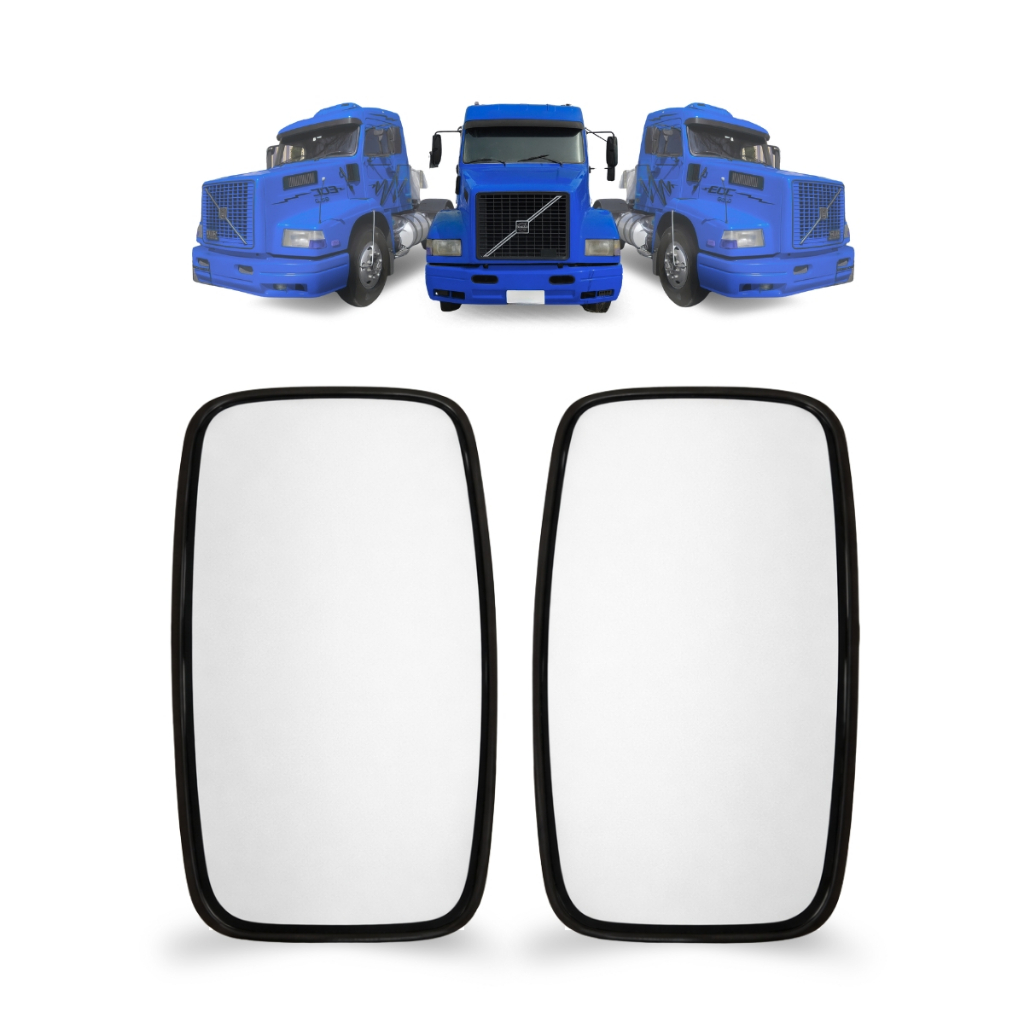 Par Espelho Retrovisor Plano 50x20 Para Caminhão Volvo Edc