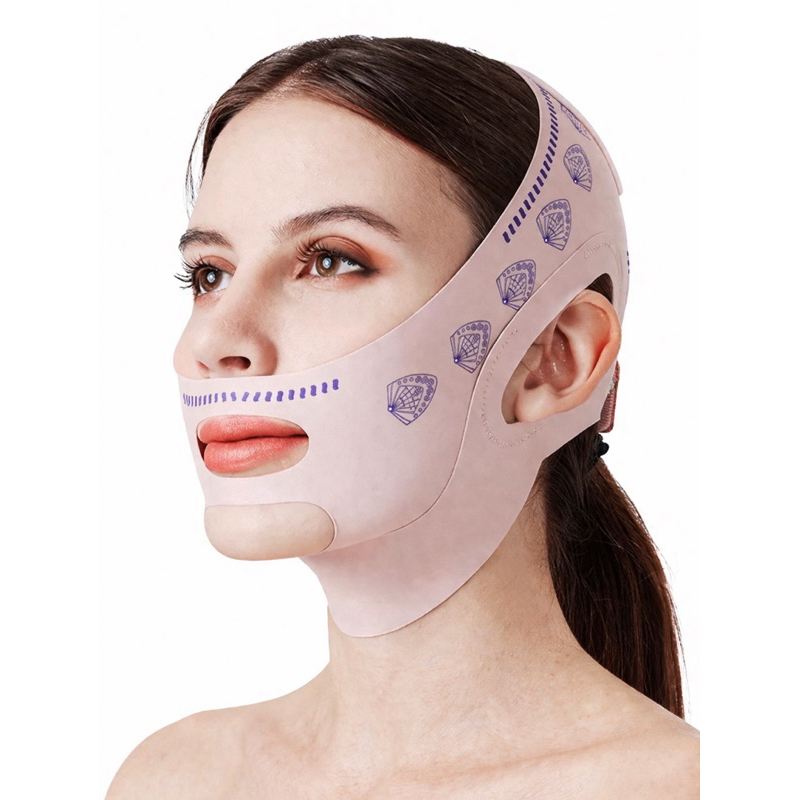 Faixa Lifting Facial Redutora de Papada Modeladora de Rosto Ajustável
