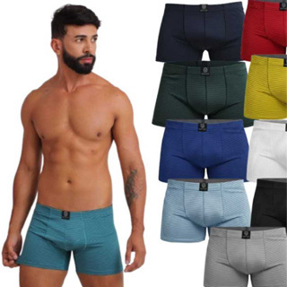 Kits de Cuecas Boxer Microfibra Box Conforto nas Pernas Leve Fria Elegante Elástico Embutido em Oferta na Shopee