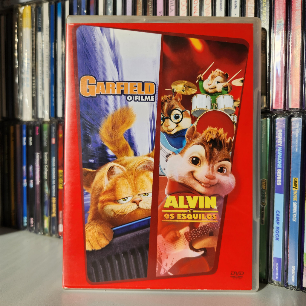 DVD GARFIELD E ALVIN E OS ESQUILOS