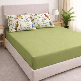 Jogo Lençol Casal 3 Peças Enxovais Família Algodão Estampado em Oferta na Shopee