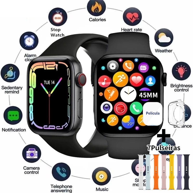 2026 Watch 10 Pro Max Relógio à prova d'água inteligente Bluetooth Call Heart Rate Smartwatch