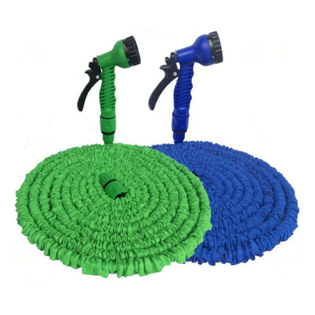 Mangueira Mágica Expansível Elástica Flexível 15m / 30m / 60m Metros Jardim Retrátil Multiuso