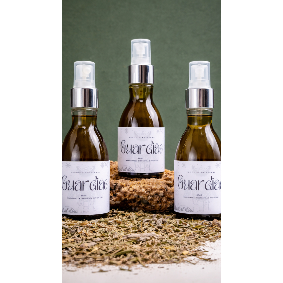 KIT Ritual de Limpeza e Proteção (O GUARDIÃO) 3 unidades de Spray com Ervas Naturais