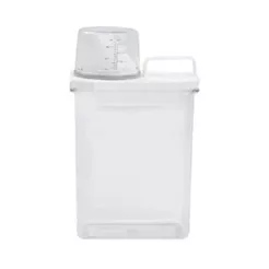 Pote Hermético com Copo Medidor e Trava 1800ml Oikos Branco