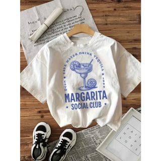 Camiseta Básica Feminina Estampa Margarita Girl 100% algodão Mais Barata