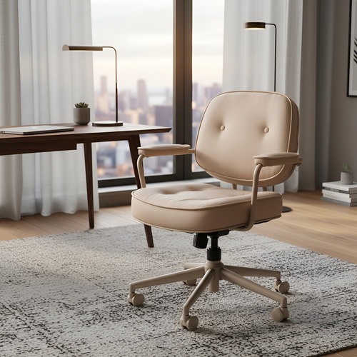 Cadeira Escritório Ergonômica Executiva Giratória Presidente Branca Daksan Cadeira De Escritório Giratória Avançada