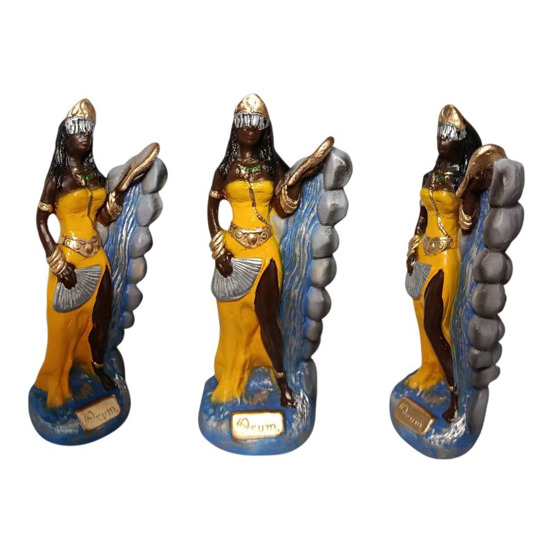 Escultura Orixá Oxum em 22 cm gesso