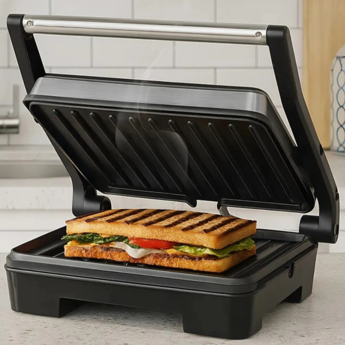 Sanduicheira Grill  Torradeira Elétrica 127V/220V Lanche Pão Grelhar Frango