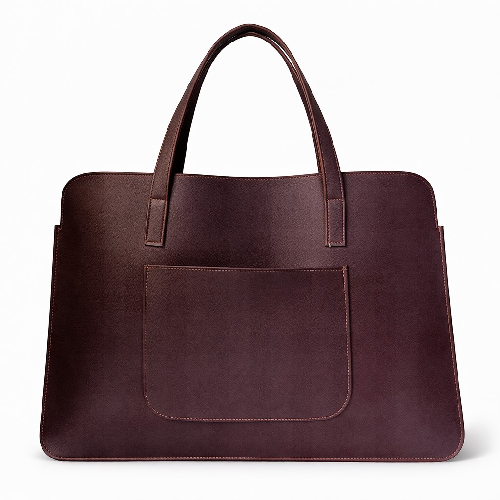 Sacola para Notebook Feminina 42cm Executiva Elegante Couro Sintético Premium — imagem 2 de 2