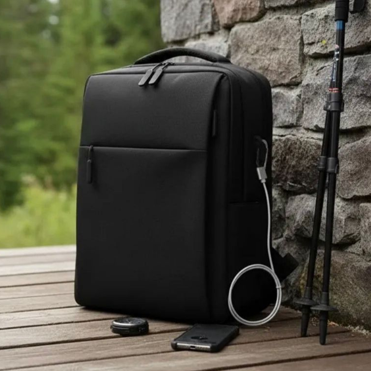 Mochila Masculino e Feminino Para Notebook Moda 18l 15.6 Polegadas Fone de ouvido e USB Executiva