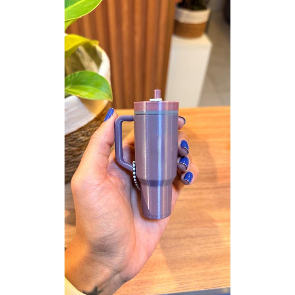 Chaveiro Mini Copo Tumbler | Porta Batom / Protetor Labial