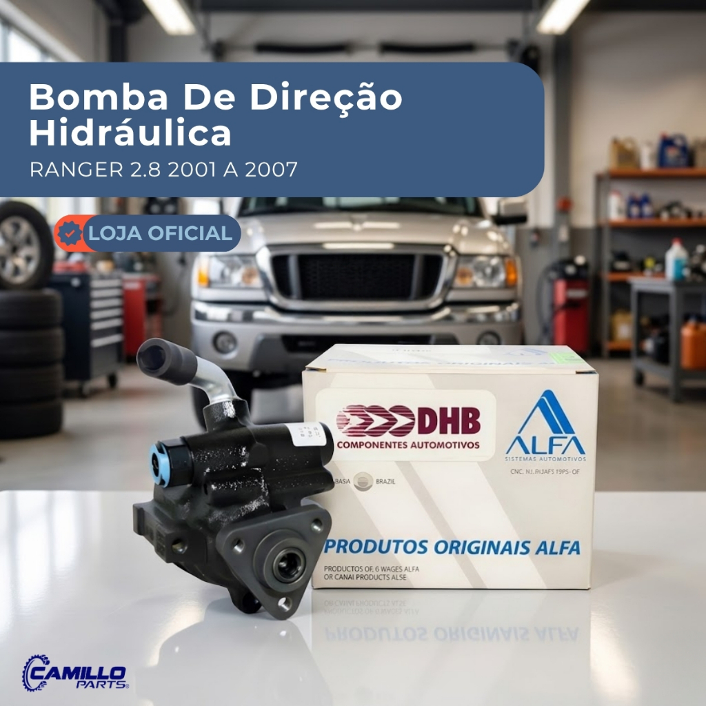 Bomba Direção Hidráulica Ranger 2.8 2001 a 2007 Maxion S10 Blazer Sprinter DHB Sem Polia