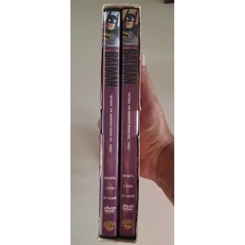 BOX DVD - BATMAN - A SERIE ANIMADA - VOLUME 03 - 04 DVDS - ANIMATED SERIES - EXCELENTE ESTADO DE CONSERVAÇÃO