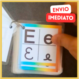Fichas para Alfabetização Letras Cursivas e Bastão Maiúsculo e Minúsculo - Plastificado em Oferta na Shopee