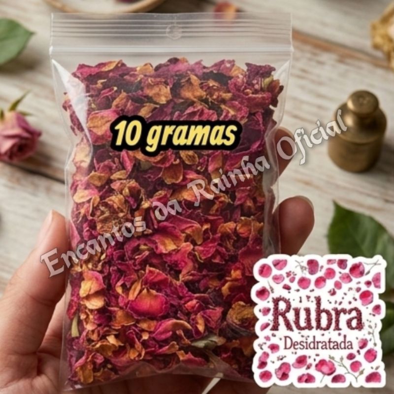 Rosa Rubra Vermelha  Desidratada –Banhos e Defumação Mistico em Oferta na Shopee