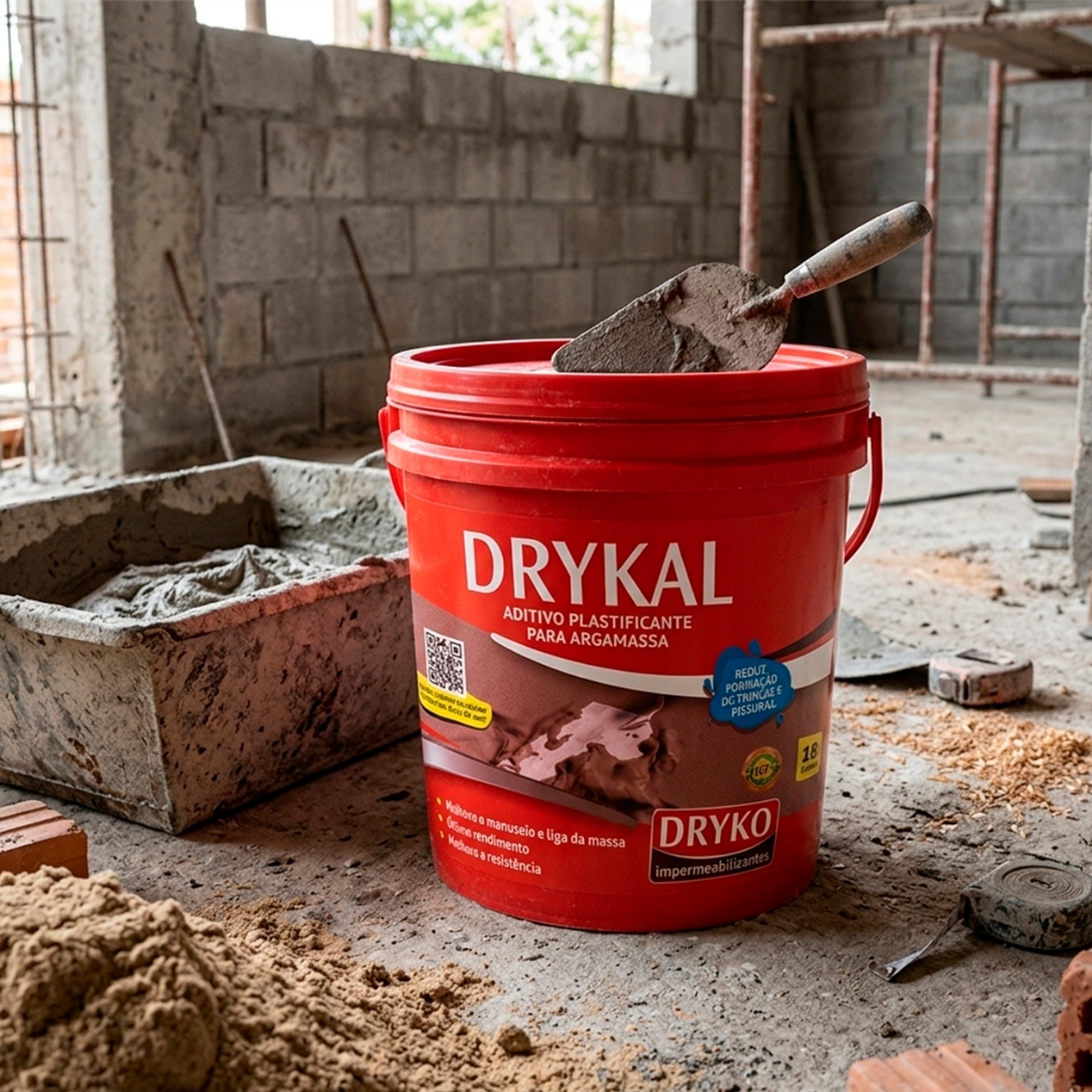 Aditivo Plastificante Rebocos e Argamassas 18L Drykoprimer