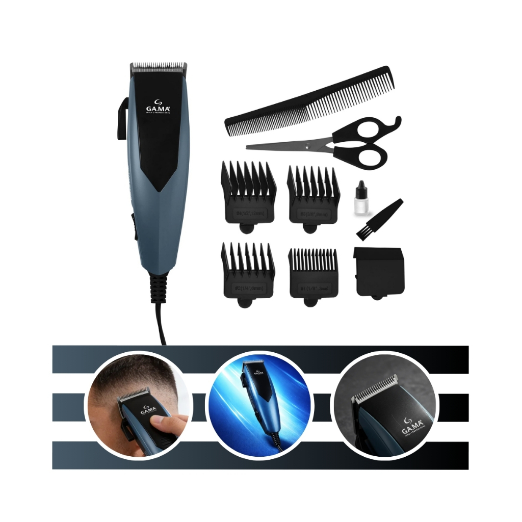 Máquina De Cortar Cabelo Cor Azul GM MASTER Gama Italy