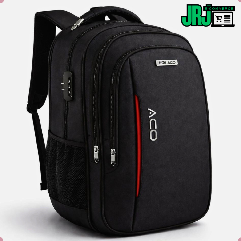 Mochila Grande Reforçada Notebook Escolar Com Senha Entrada P/ USB e Fone de Ouvido Unissex