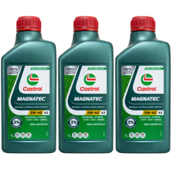 Kit 03 Óleo Motor 5w40 Castrol Magnatec Vw 502 505 A3/b4