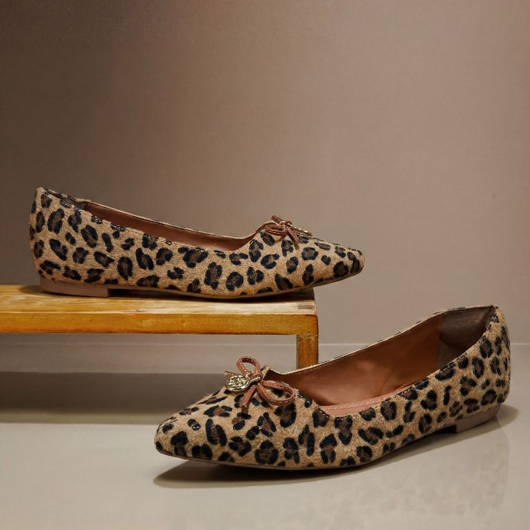 Sapatilha Feminina Belly | Onça Pêlo – Maciez Avançada, Design Exclusivo, Leveza Máxima, Conforto Extremo.